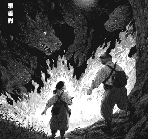 yy漫画阅读场景，读者在书架前翻看漫画
